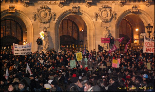 29 Janvier 2009 Manifestation greve generale Place de l'Opera PARIS